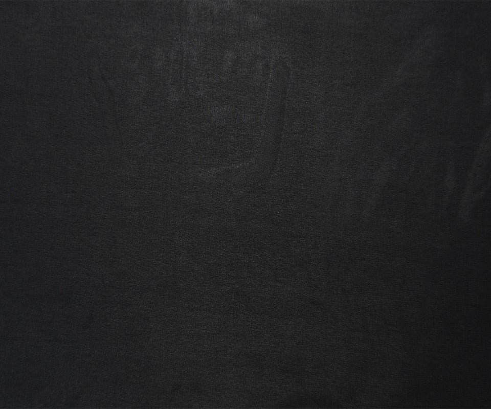 Black Silk Stretch Solid Chiffon Woven Fabric