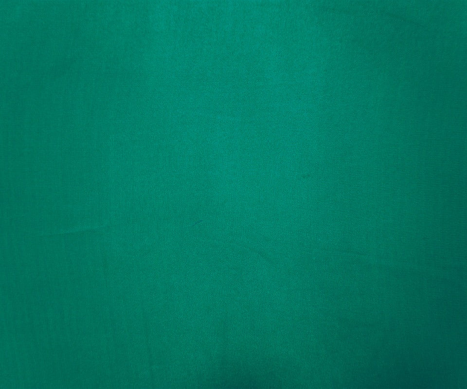 Green Silk Solid Georgette Woven Fabric