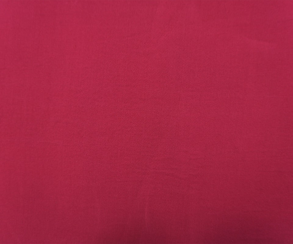 Red Silk Solid Georgette Woven Fabric