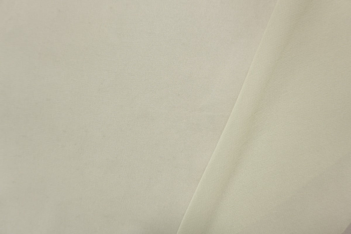 Gray Silk Solid Chiffon Woven Fabric