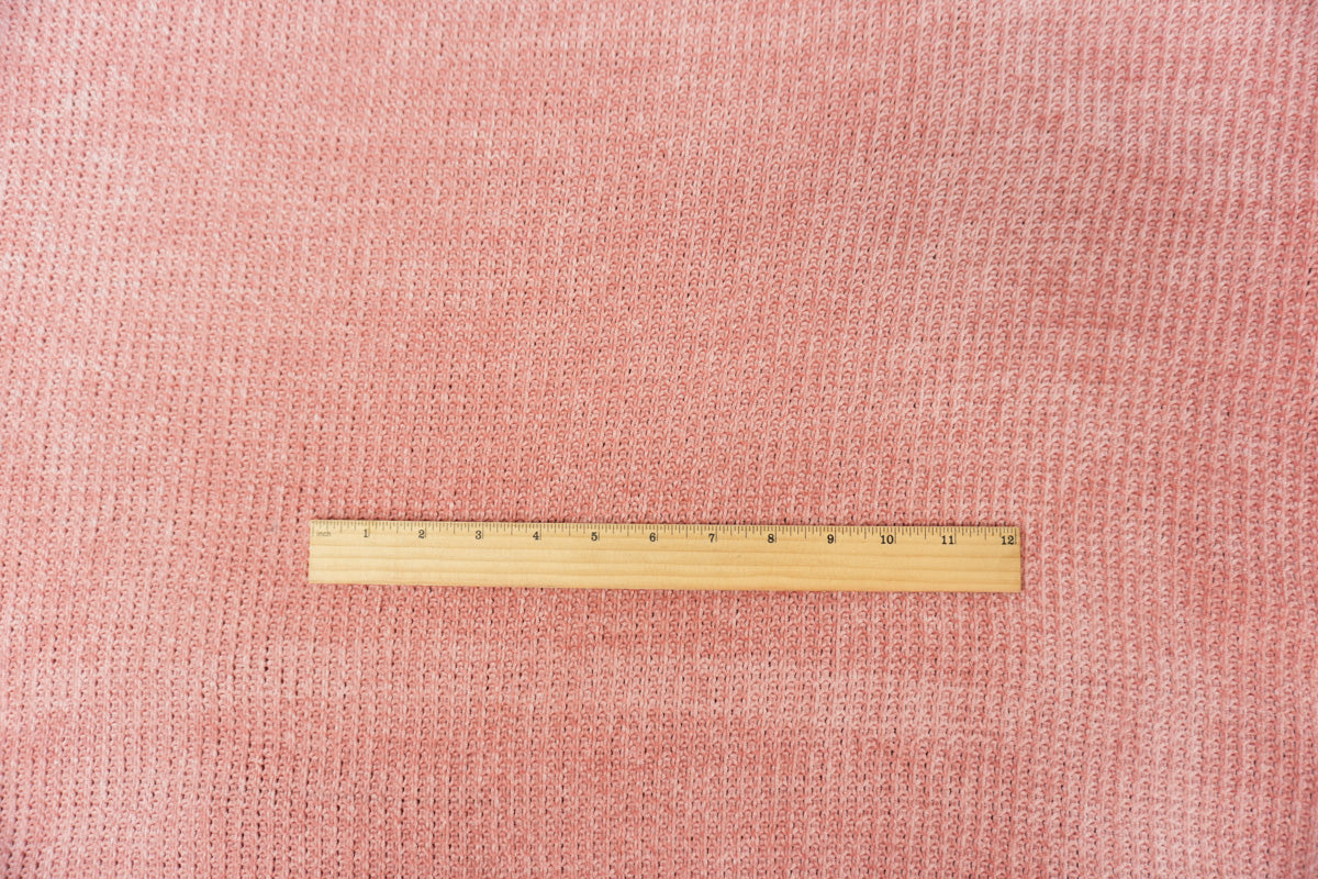 Pink Poly Nylon Chenille Sweater Knit Fabric