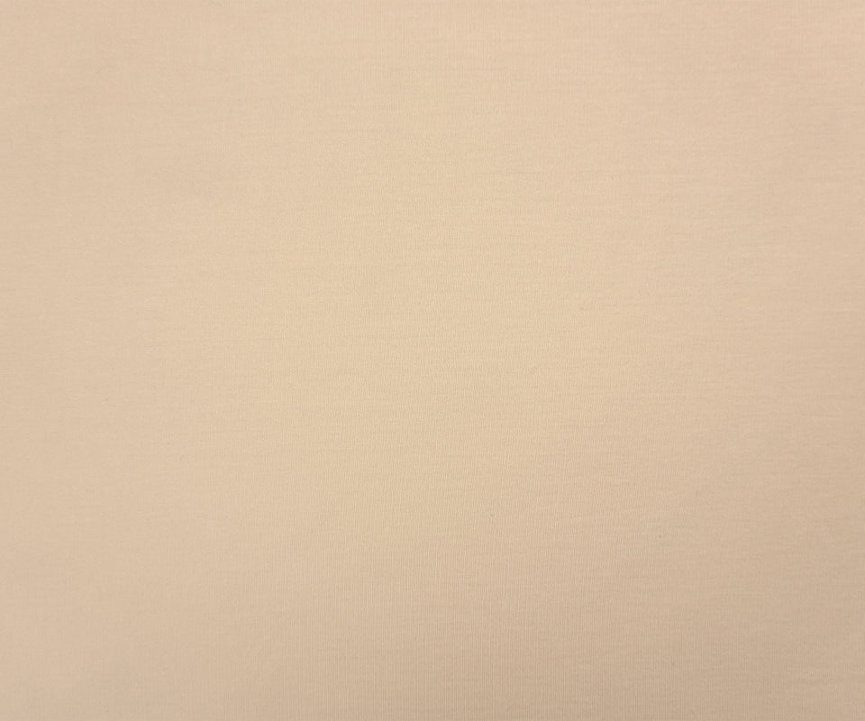 Beige Rayon Blend Solid Double Knit Fabric