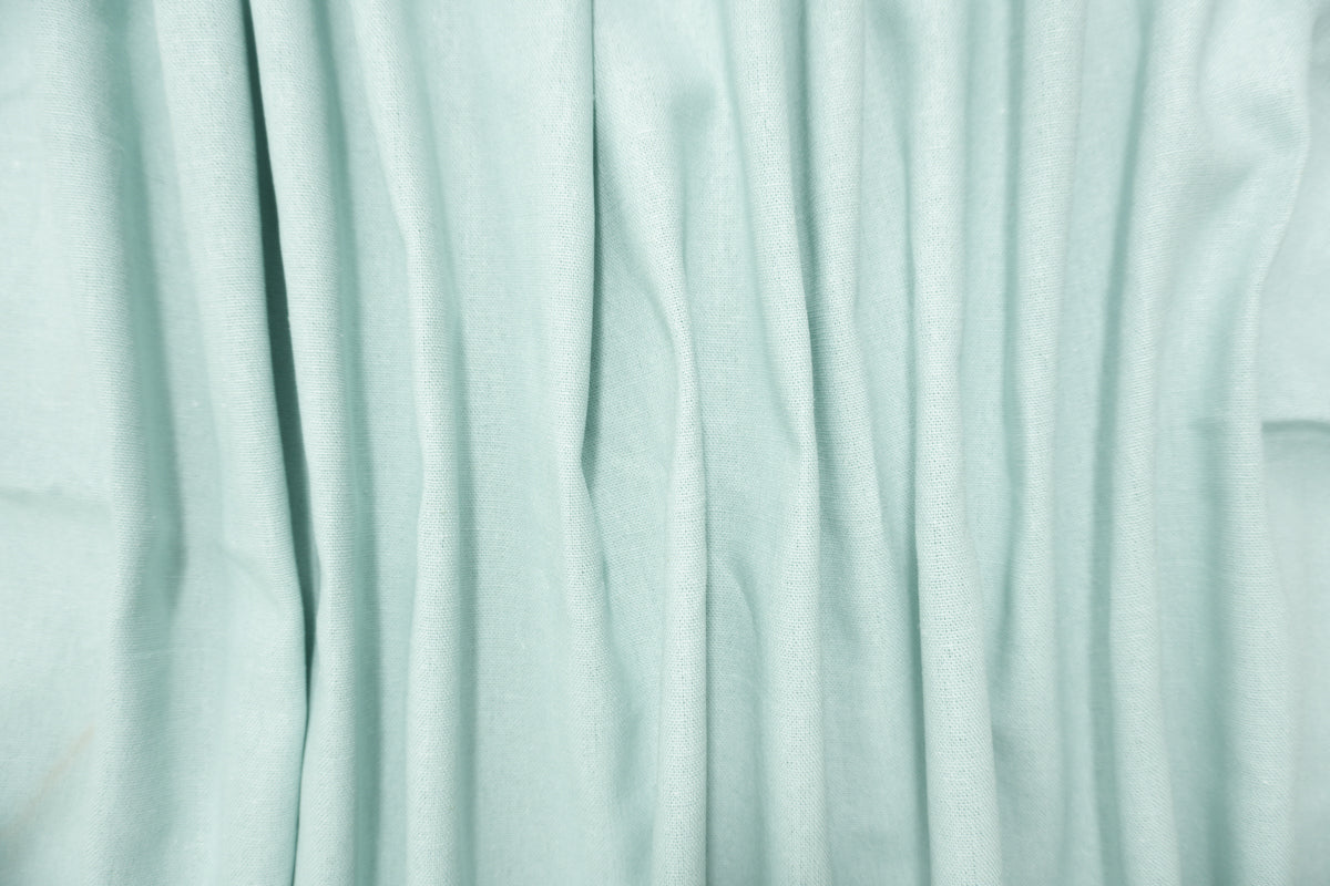 Blue Washed Rayon Linen Solid Reorderable Woven Fabric