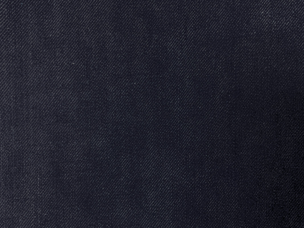 Dark Navy Blue 12 oz. Cotton Japanese Selvedge Denim Fabric