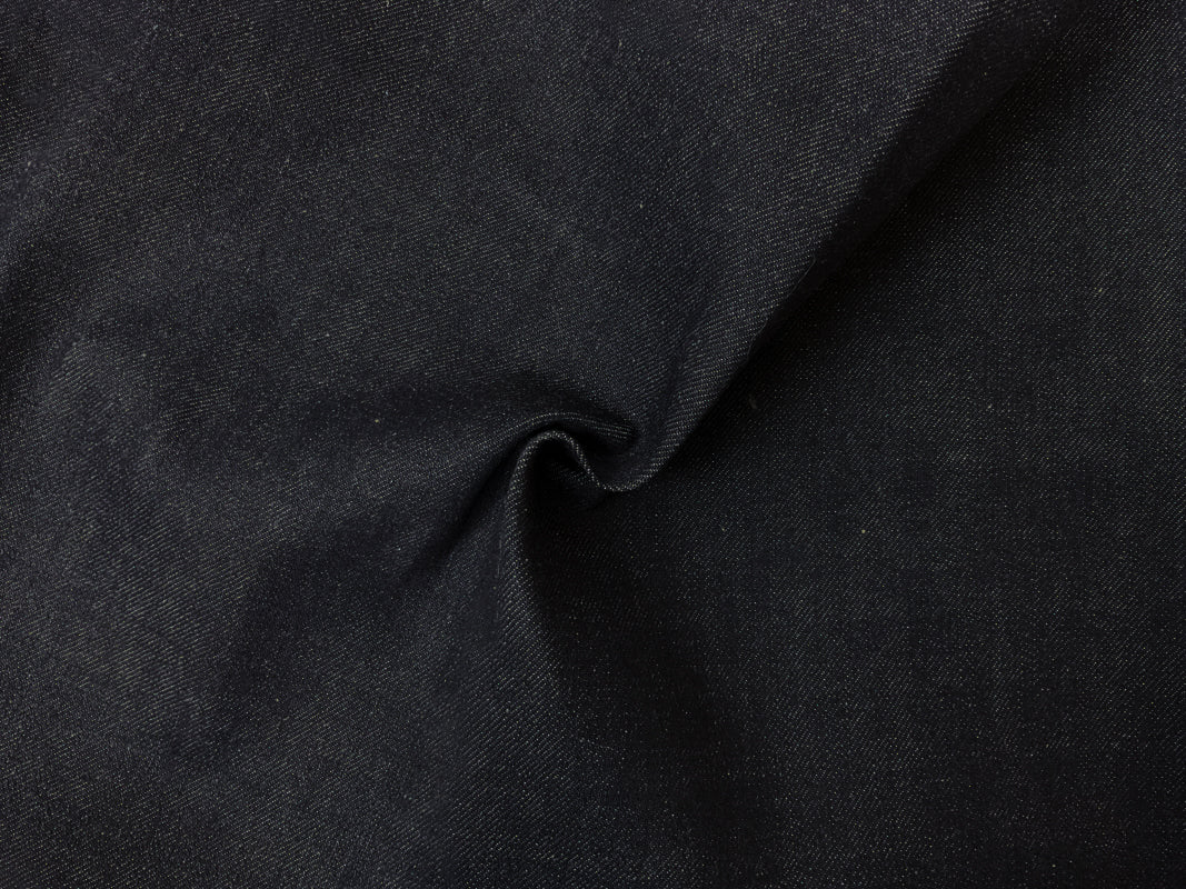 Dark Navy Blue 12 oz. Cotton Japanese Selvedge Twill Denim Woven Fabric