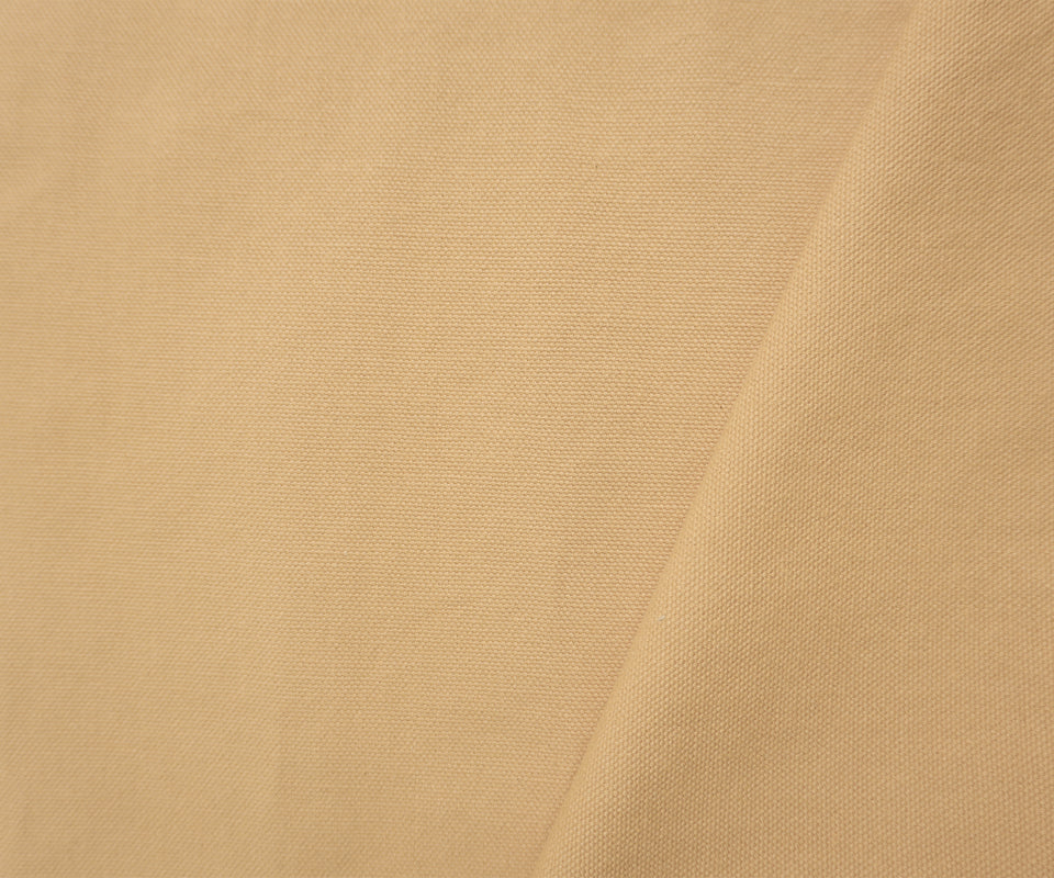 Warm Beige Cotton Solid Canvas Woven Fabric