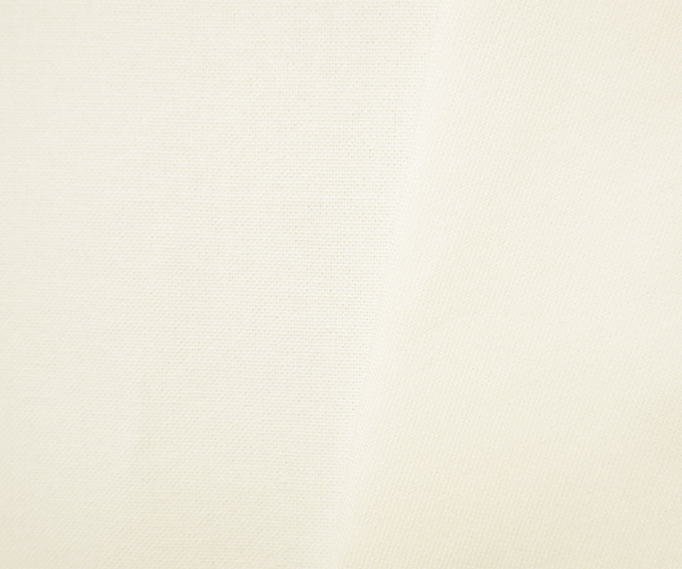 White Cotton Solid Canvas Woven Fabric