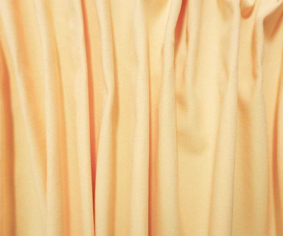 Light Yellow Cotton Solid Canvas Woven Fabric