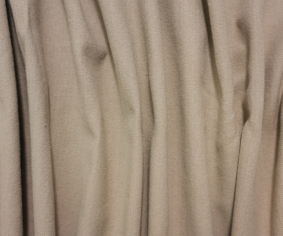 Gray Cotton Solid Washed Canvas Woven Fabric