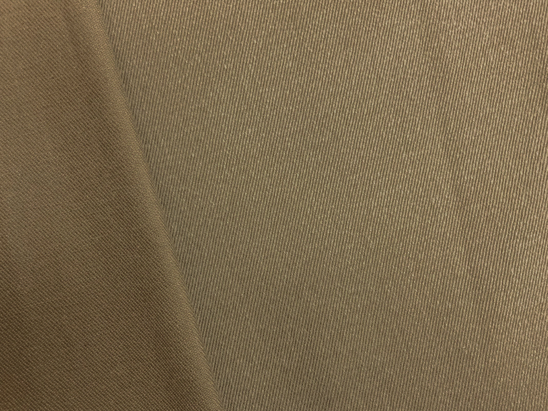 Brown 11 oz. Cotton Brushed Face Bull Denim Woven Fabric