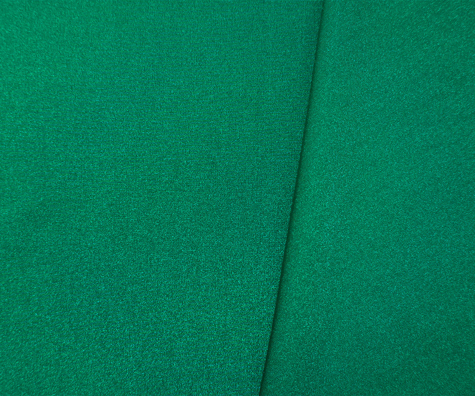Green Nylon Spandex Performance Solid Knit Fabric