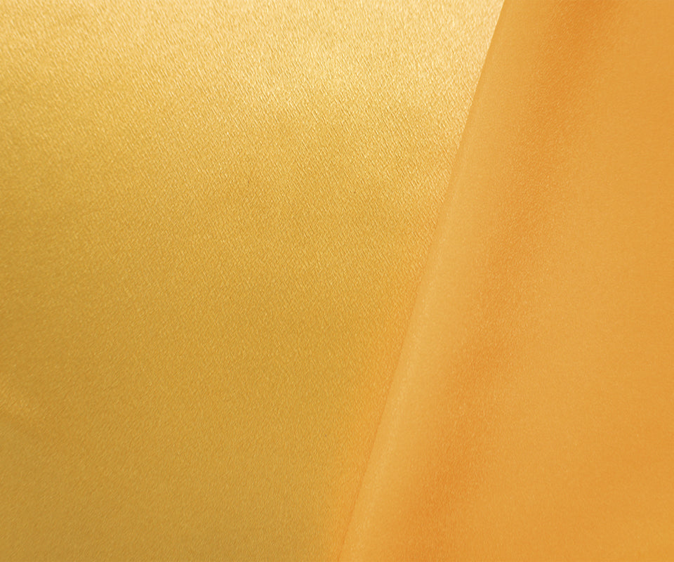 Yellow Poly Crepe Back Satin Woven Fabric