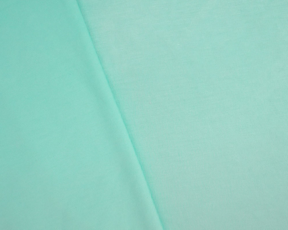 Pastel Aqua Blue Bamboo Solid Stretch Jersey Knit Fabric