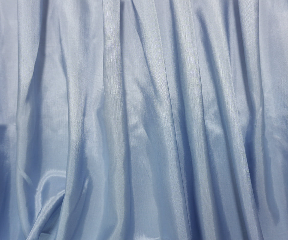 Light Blue Acetate Solid Lining Woven Fabric