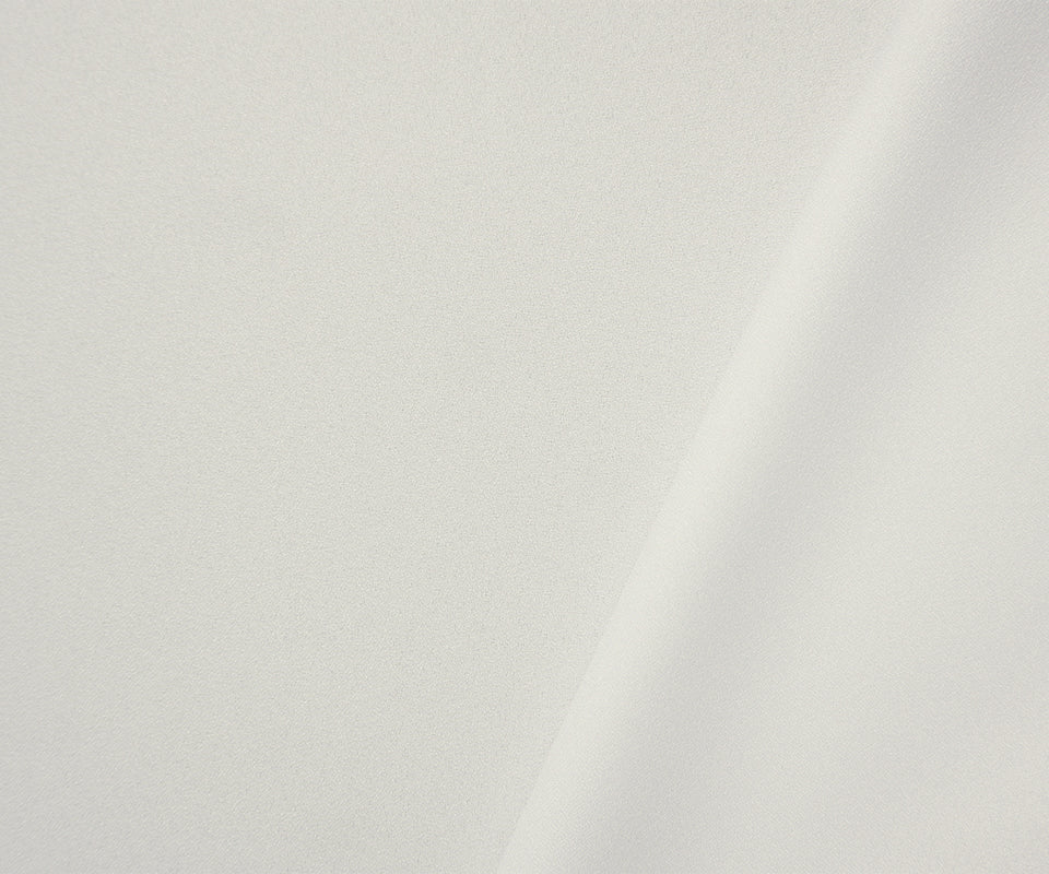 White Polyester Solid Crepe Woven Fabric