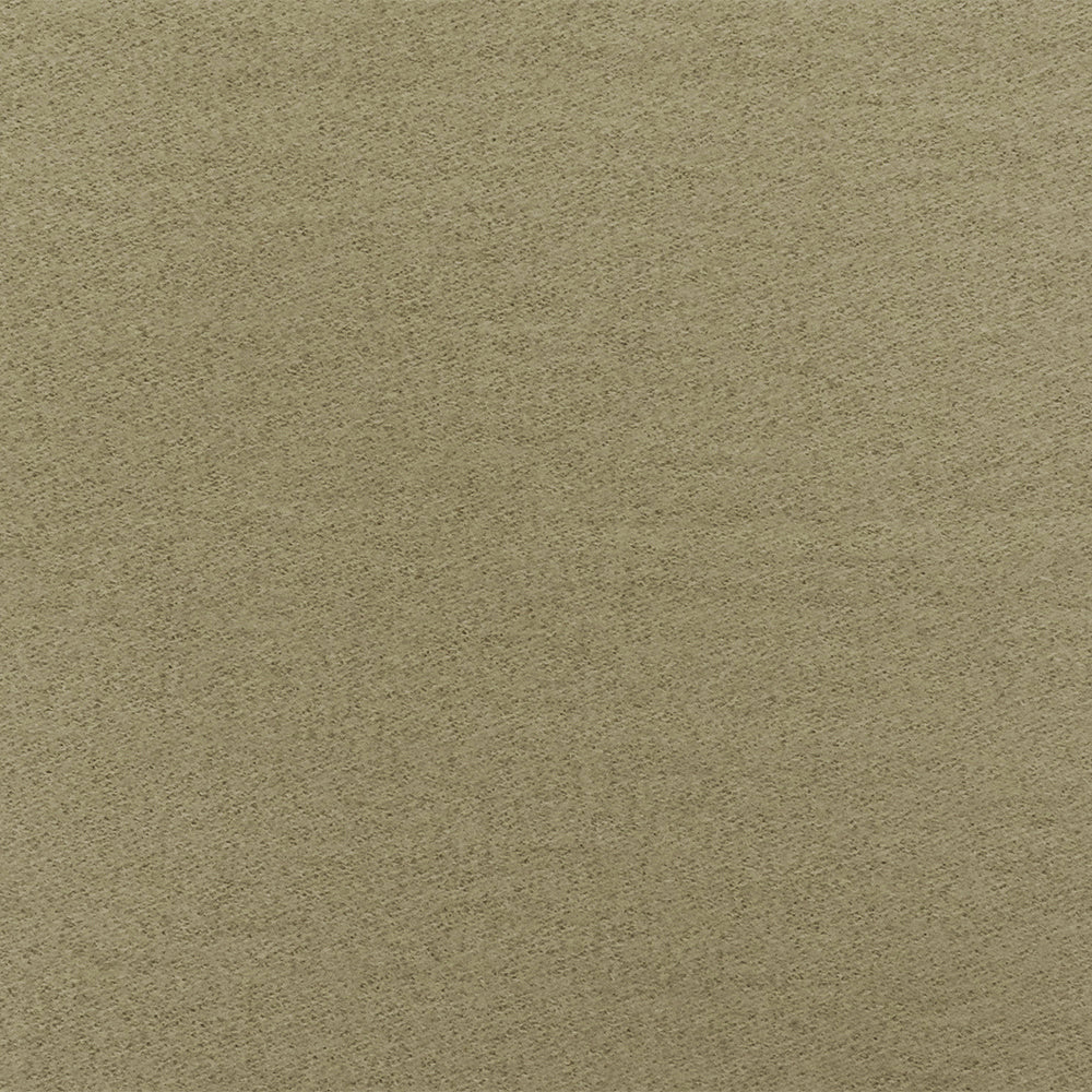 Beige Solid Wool Poly Double Brushed Knit Jacketing Fabric