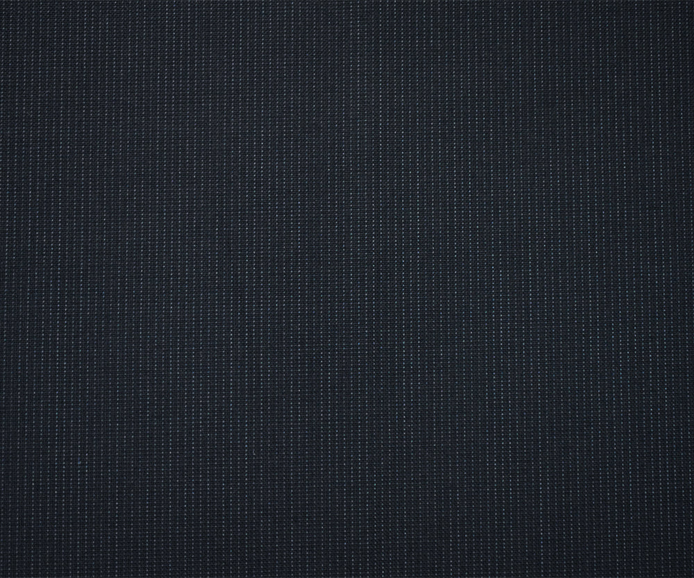 Black-Gray Wool Polyester Dobby Woven Suiting Fabric