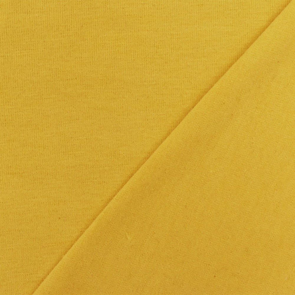 Yellow Solid Stretch Cotton Spandex Jersey Knit Fabric