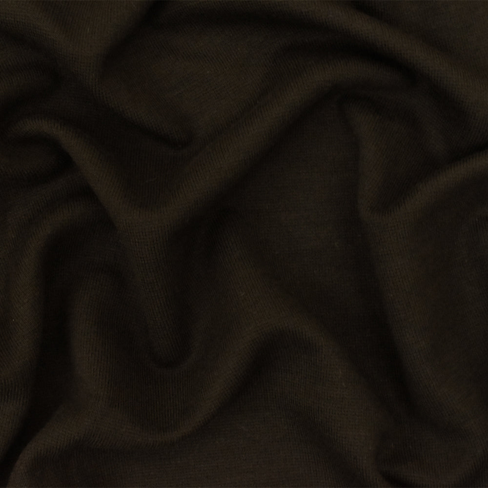 Brown Famous Designer Rayon Blend Stretch Modern Interlock Knit Fabric