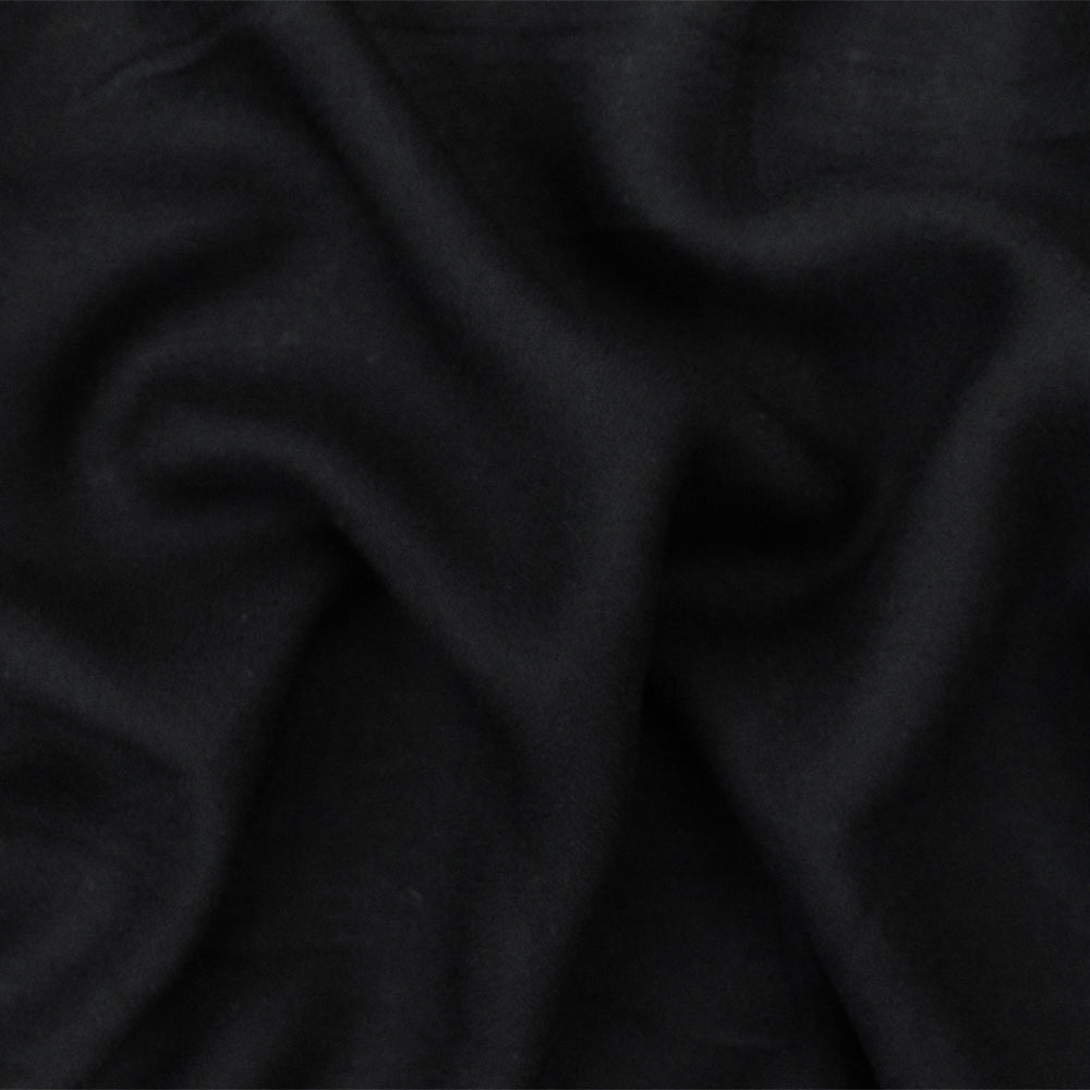 Black Famous Designer Rayon Momie Georgette Woven Fabric