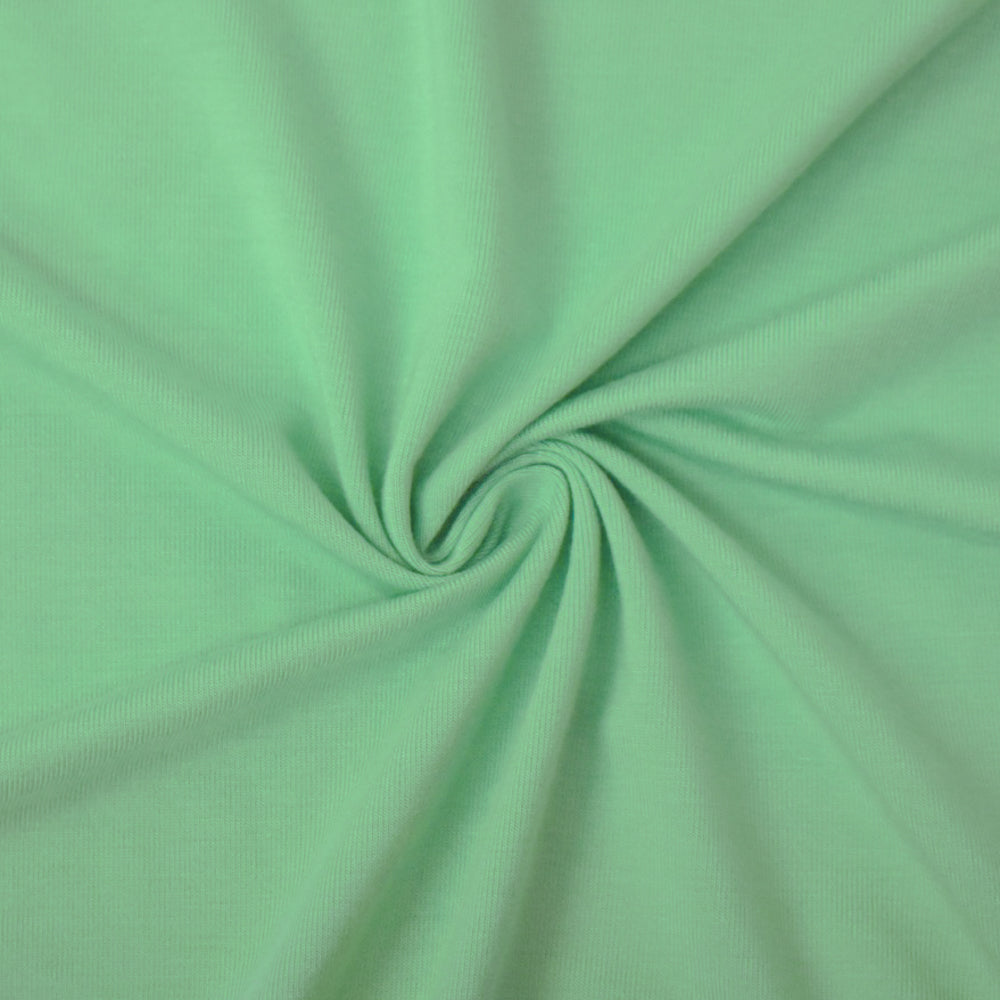Pastel Green Bamboo Stretch Spandex Solid Jersey Knit Fabric