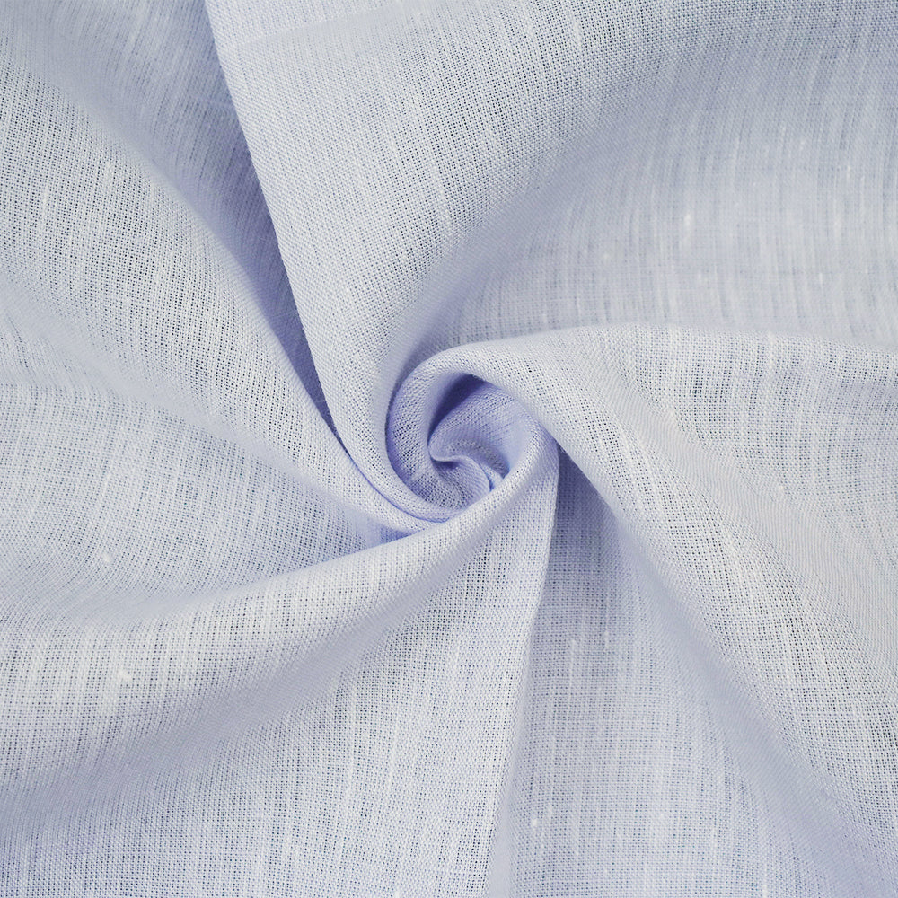Light Purple-White Spence Bryson Texture Slub Irish Linen Chambray Fabric