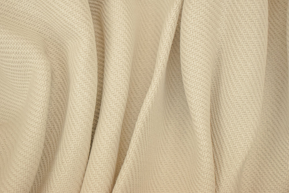 Light Beige Moygashel Twill Irish Linen Solid Woven Home Decorating Fabric