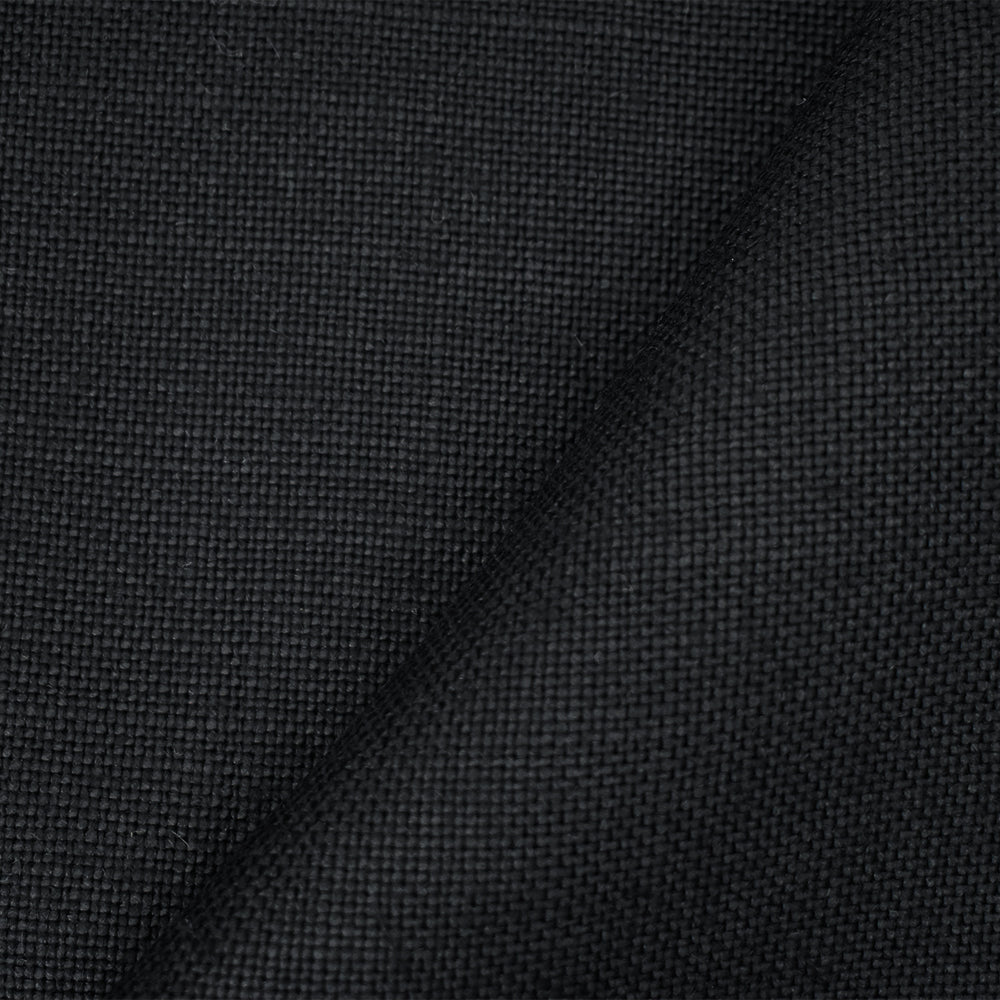 Black Moygashel Solid Woven Irish Linen Home Decorating Fabric