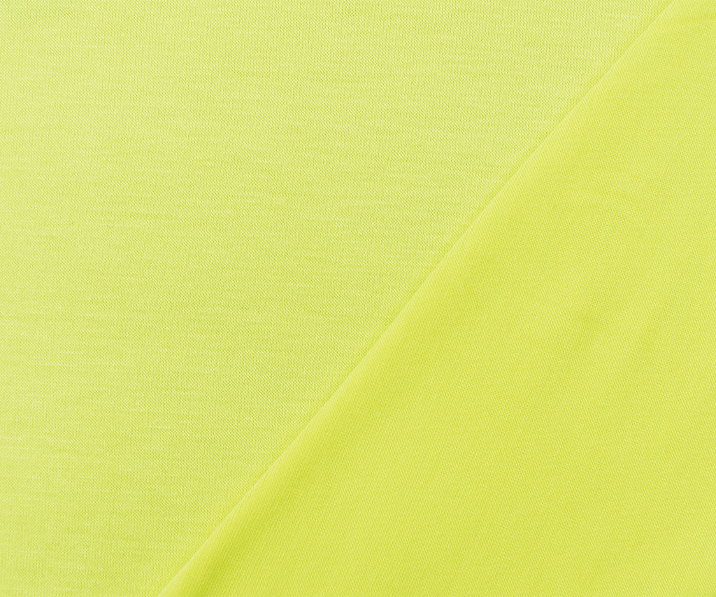 Yellow Bamboo Solid Stretch Jersey Knit Fabric