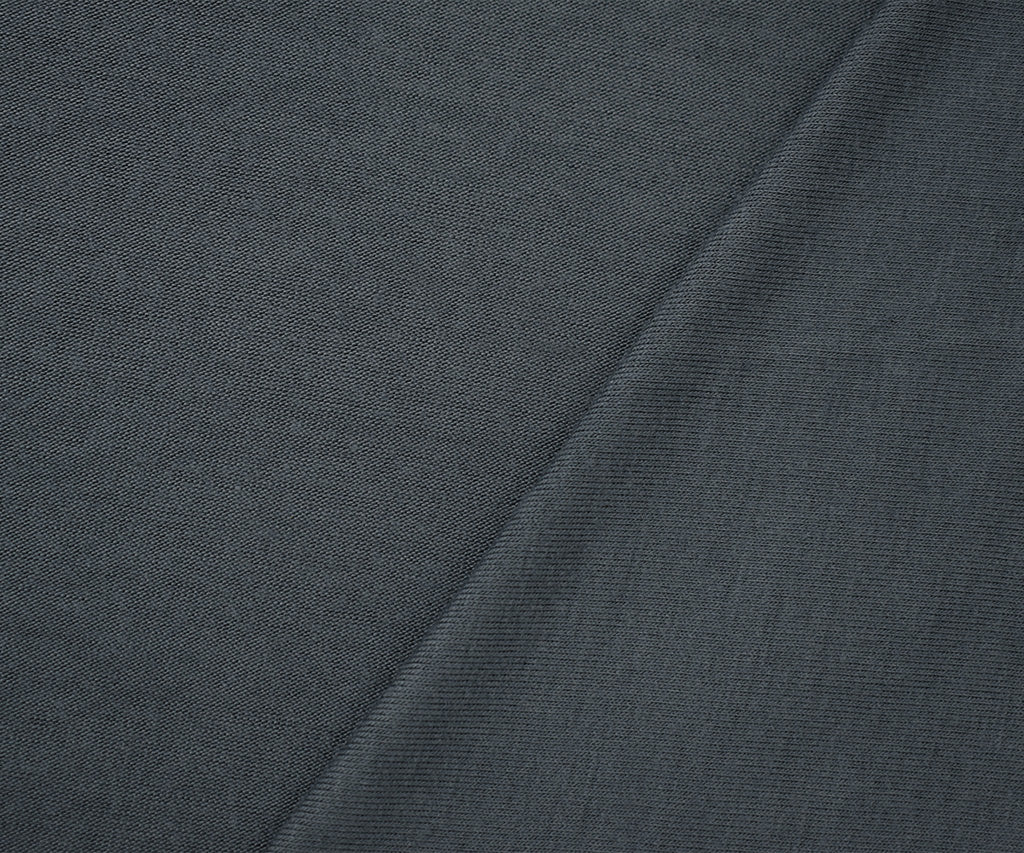 Gray Rayon Solid Jersey Knit Fabric