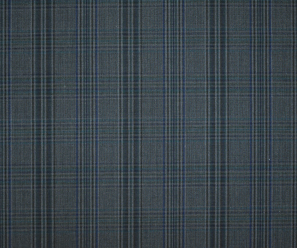 Gray-Green-Multi Poly-Wool Plaid Woven Shirting Fabric