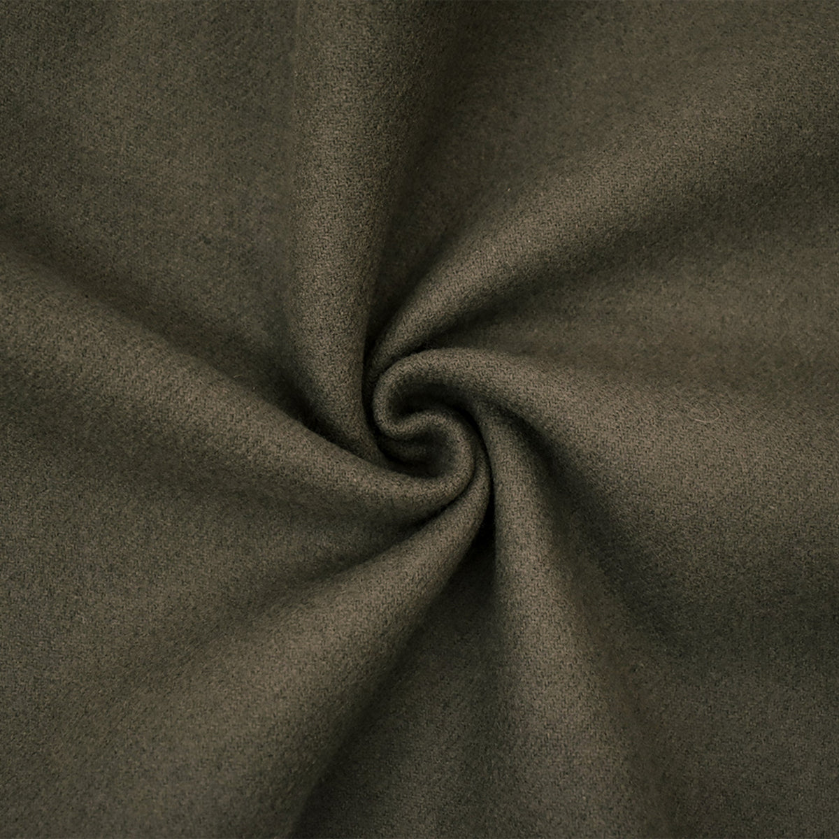 Ash Gray Melton Wool Solid Double Woven Jacketing Fabric
