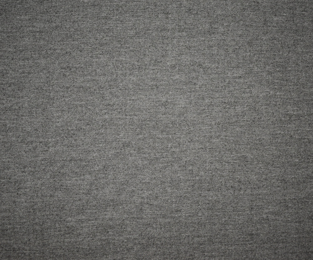 Gray-Black Poly-Cotton Stretch Spandex Textured Double Knit Fabric