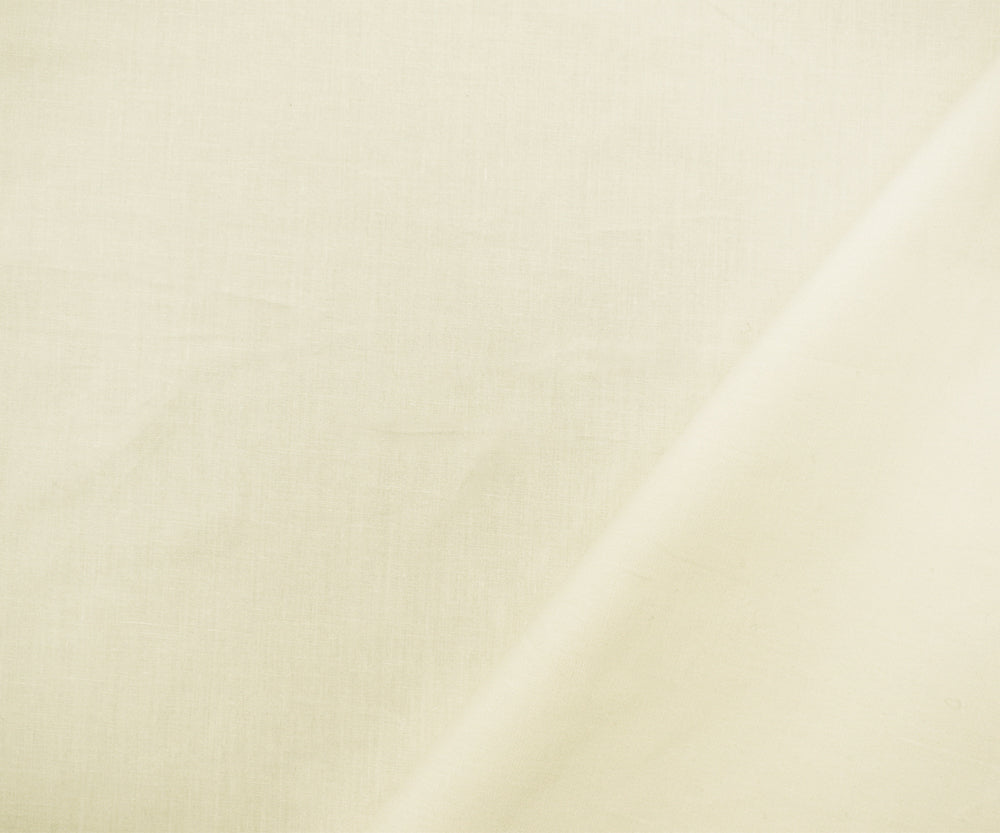 Light Ivory Cotton Solid Stretch Spandex Poplin Woven Fabric