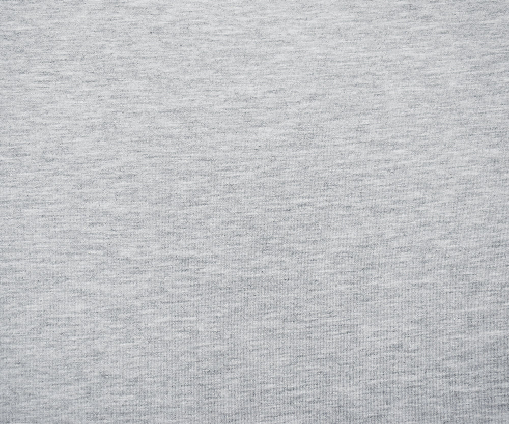 Heather Gray Solid Cotton-Poly Spandex Knit Fabric - 10 oz - Reorderable