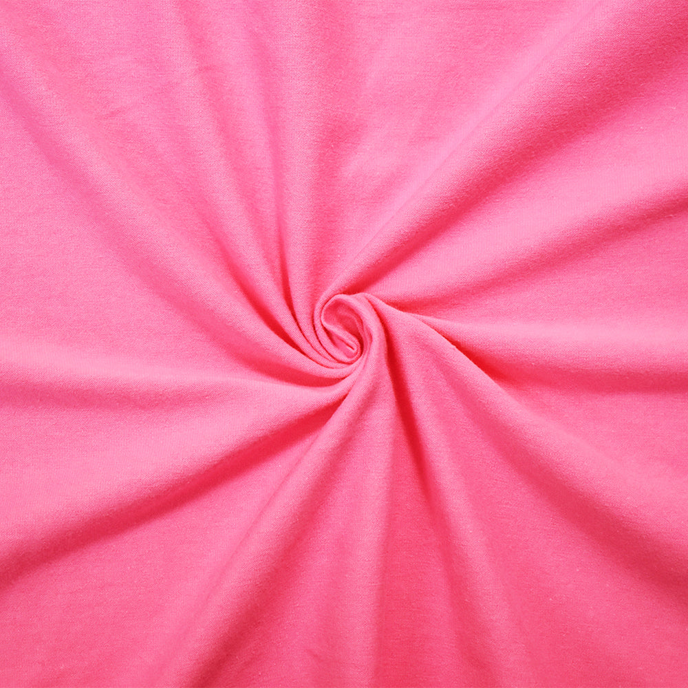 Persian Pink Solid Cotton Spandex Knit Fabric - 10 oz - Reorderable