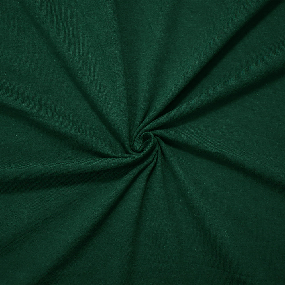 Hunter Green Solid Cotton Spandex Knit Fabric - 10 oz - Reorderable