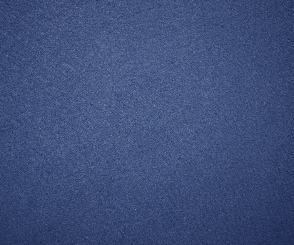 Denim Blue Solid Cotton Spandex Knit Fabric - 10 oz - Reorderable
