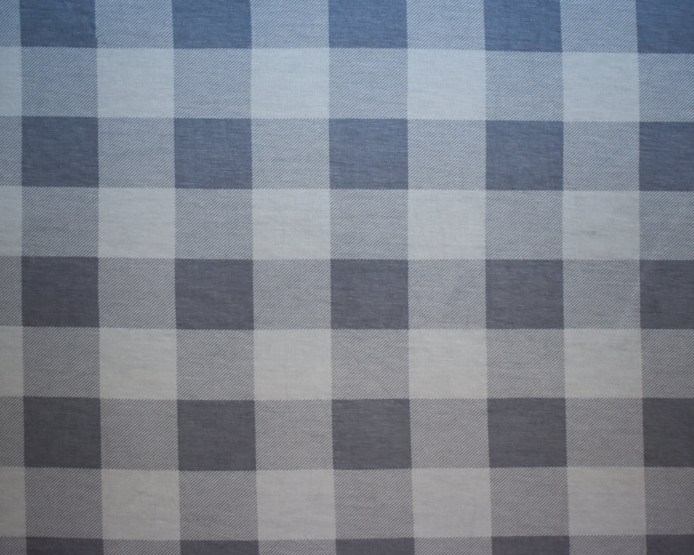 Gray-White Rayon Modal Gingham Printed Stretch Spandex Jersey Knit Fabric