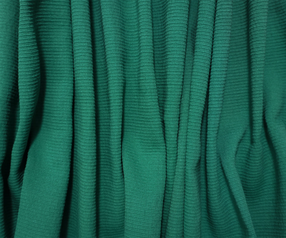 Green Cotton Textured Ottoman Woven Home Decor Fabric