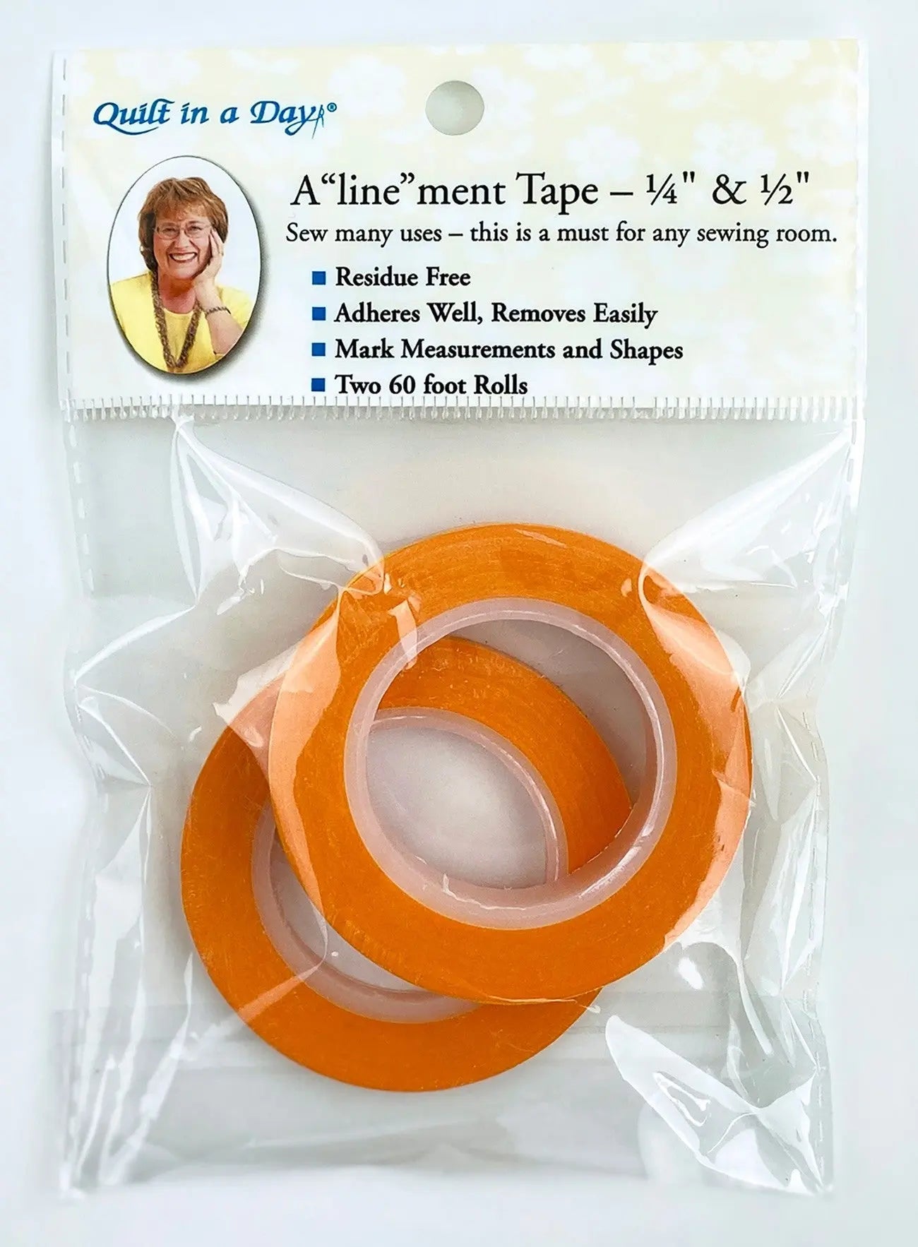 A'line'ment Tape - 1/4in & 1/2in - Linda's Electric Quilters