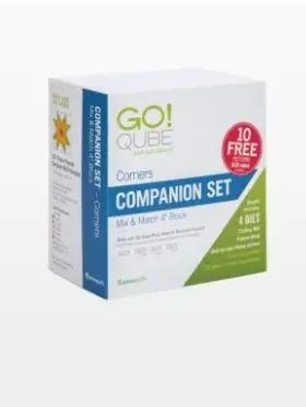 AccuQuilt GO! 55230 Qube 4" Companion Set - Corners High Country Quilts