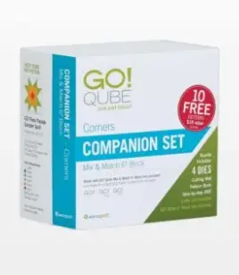 AccuQuilt GO! 55784 Qube 6" Companion Set - Corners High Country Quilts