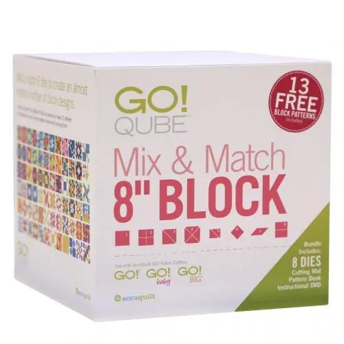 AccuQuilt GO! Qube Mix & Match 8 in Block / Quilt in a Day / AccuQu... High Country Quilts