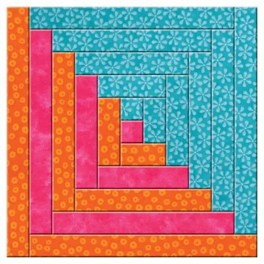 AccuQuilt Go! Log Cabin 12 Finished High Country Quilts