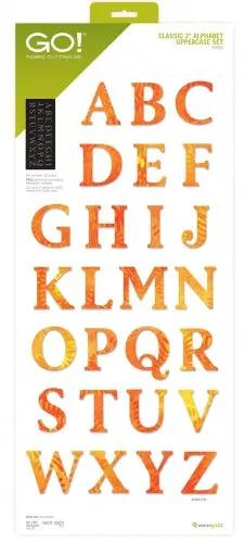 Accuquilt Die GO! 55559 2in Alphabet Uppercase Set High Country Quilts