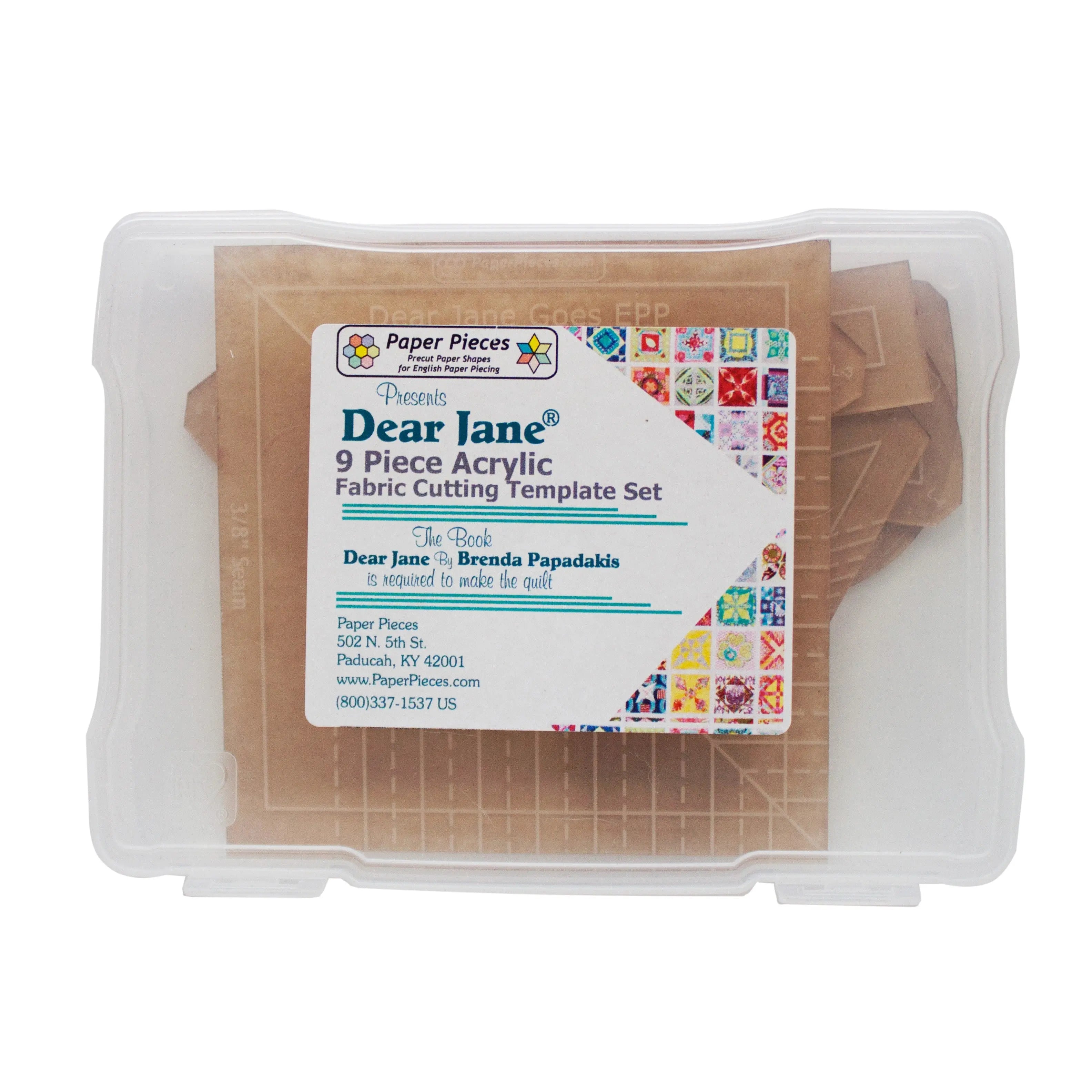 Acrylic Fabric Cutting Template for Dear Jane Project 9pc - Linda's Electric Quilters