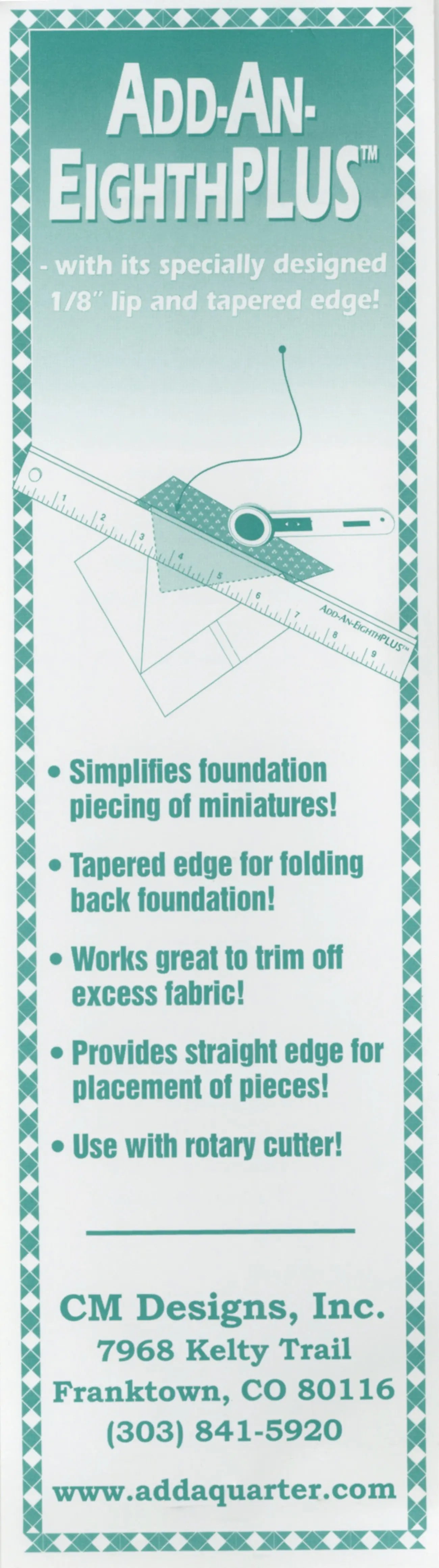 Add an Eighth Plus - Linda's Electric Quilters