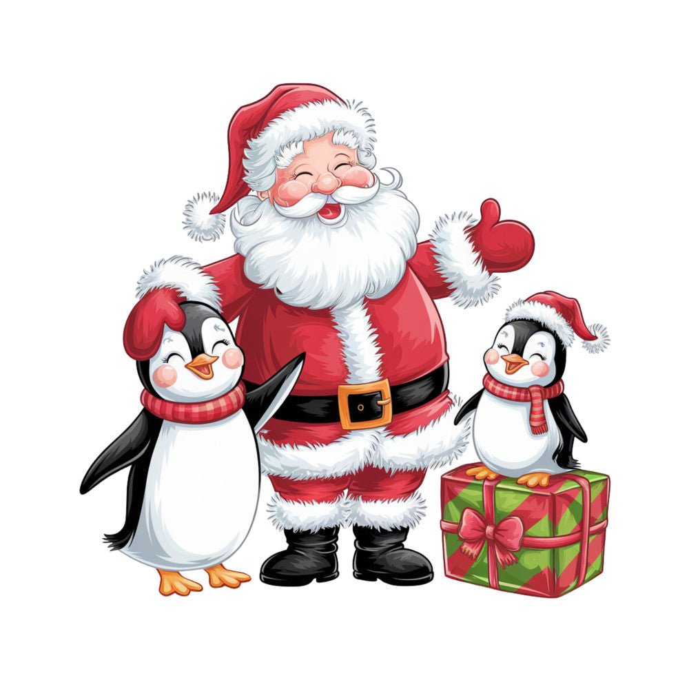 Adorable Santas Fabric Panel 14