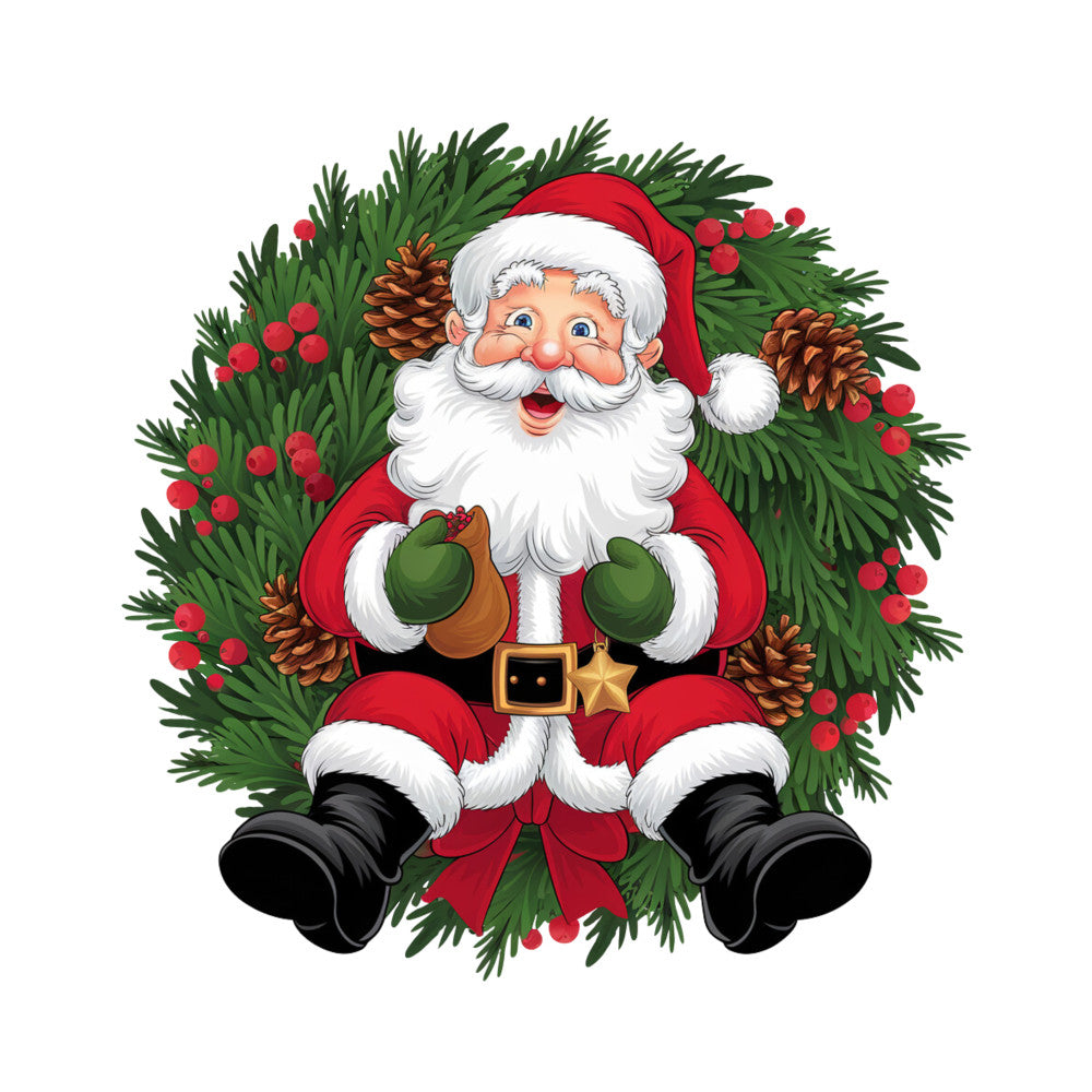 Adorable Santas Fabric Panel 15